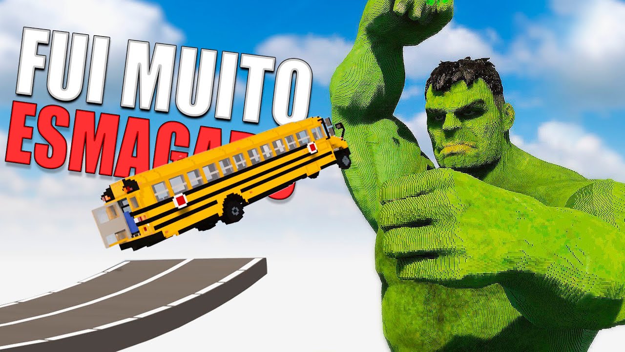 Hulk esmagando tudo no Teardown com Mods