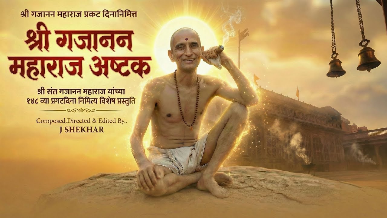 गजानन महाराज प्रकट दिन विशेष गीत | Gajanan Maharaj Ashtak | Live Stream
