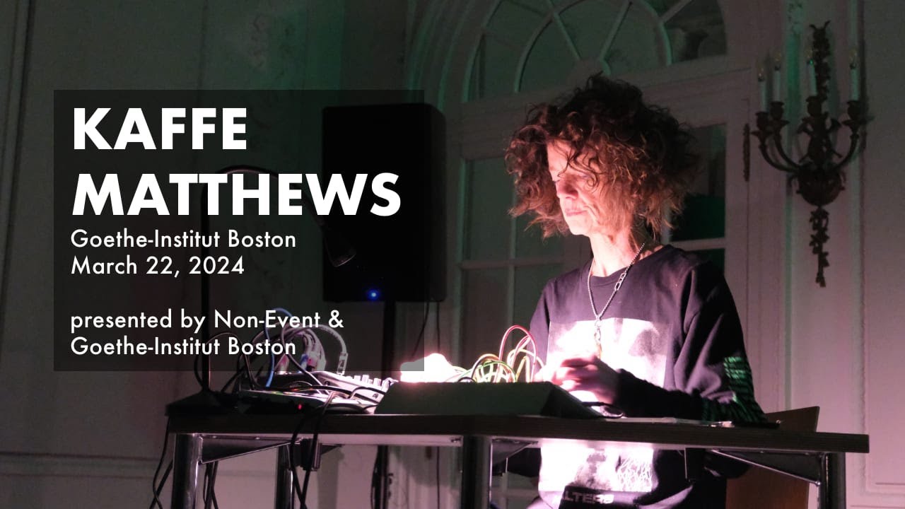 Kaffe Matthews at the Goethe-Institut Boston