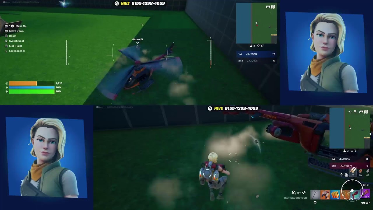 Playing Fortnite