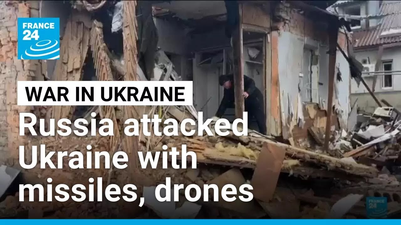 Russia pounds Ukraine with missiles and drones • FRANCE 24 English