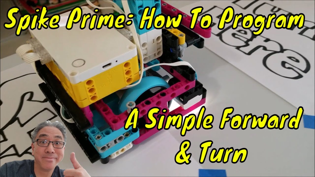 Spike Prime: How To Program A Simple Forward & Turn