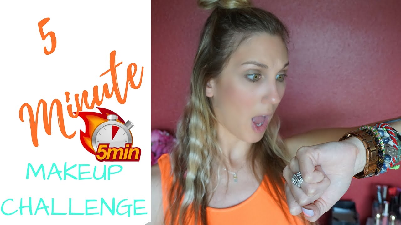 5 Minute Makeup Challenge ▏ Collab With Valerie Pac