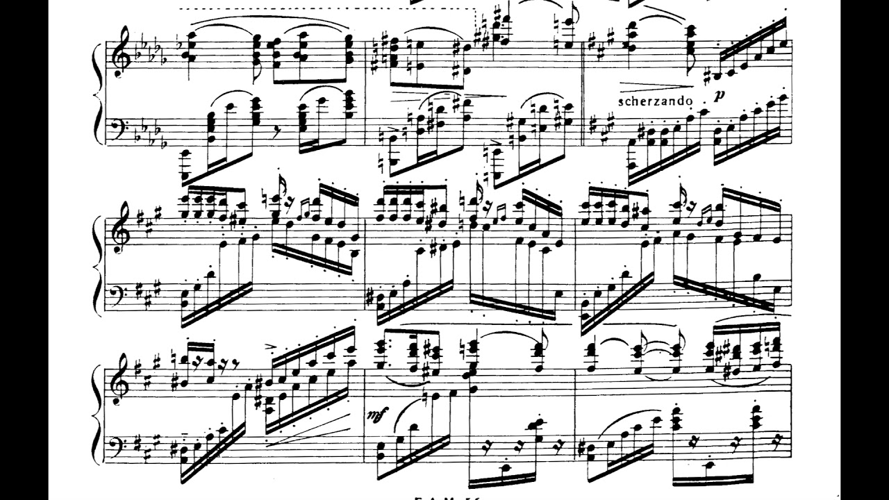 Carlos Guastavino - Las Ni&ntilde;as for Piano [Score-Video]
