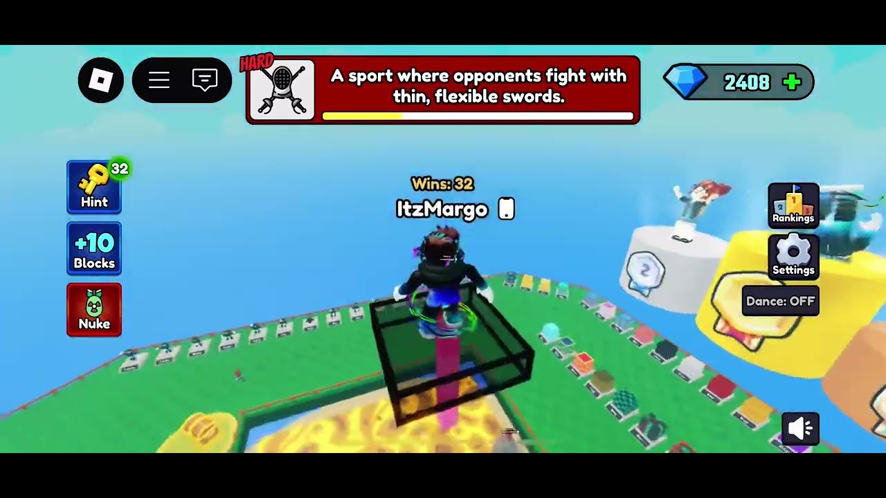 Roblox Spelling Race Hard level