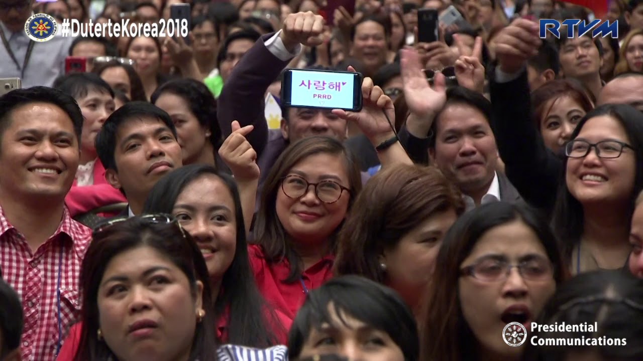 Meeting with the Filipino Community in South Korea (Speech) 6/3/2018