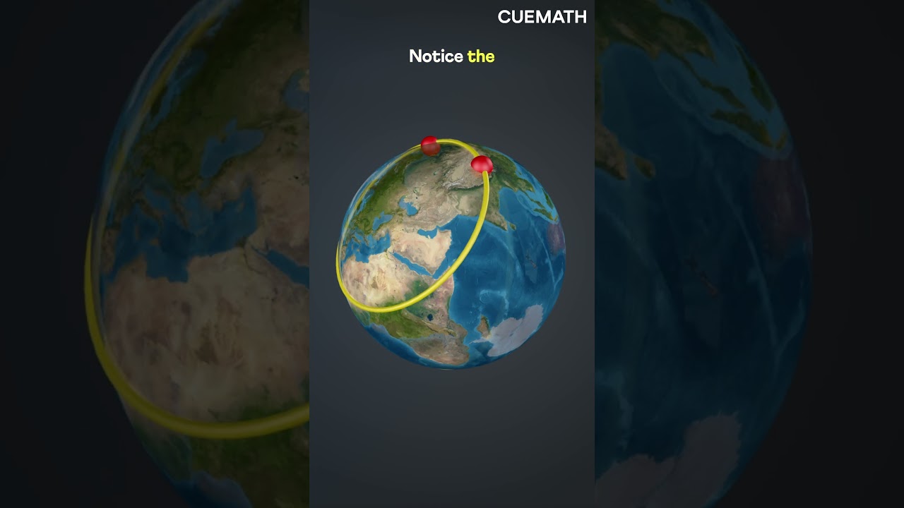 How Planes Fly the Shortest Path on Earth? 🌍