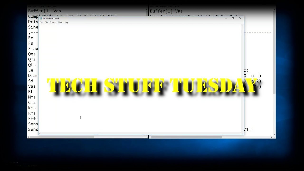 Thiele/Small parameters explained - Tech Stuff Tuesday