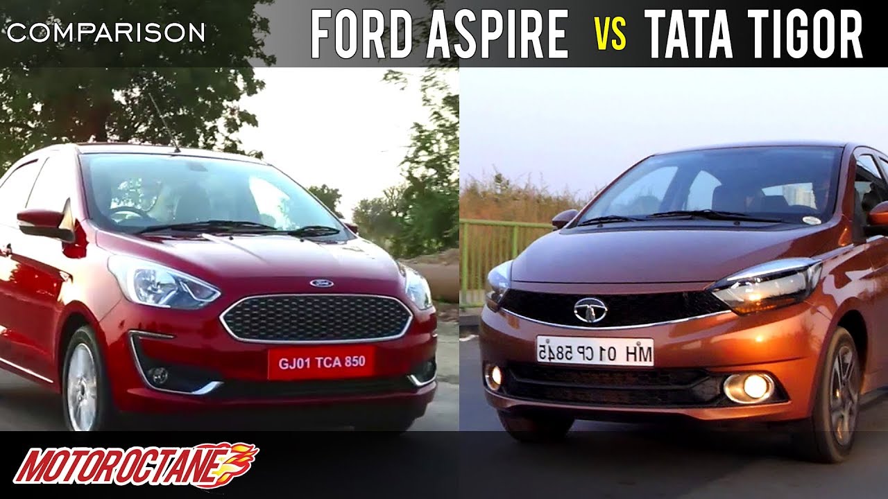 Tata Tigor vs Ford Aspire Comparison | Hindi | MotorOctane