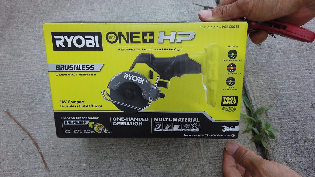 Ryobi 18V compact Brushless cut off tool PSBCS02B