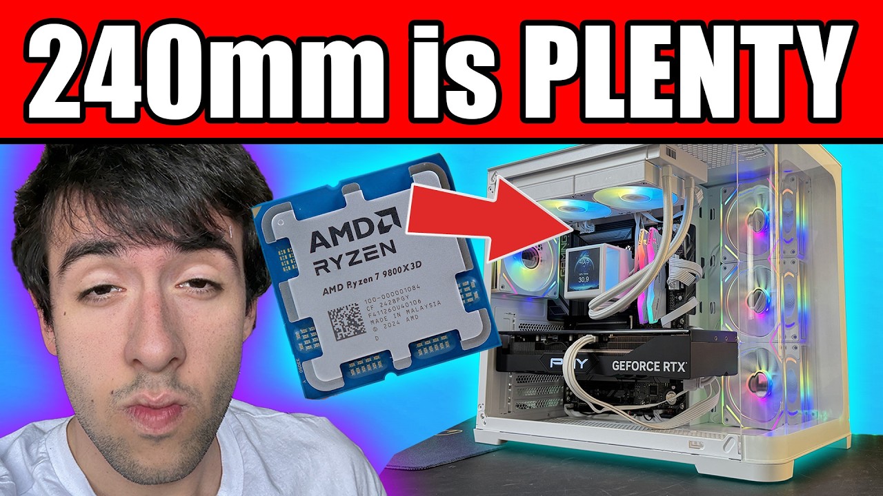 Can a cheap 240mm Watercooler handle a Ryzen 9800X3D? - Gamdias Chione P5 Review