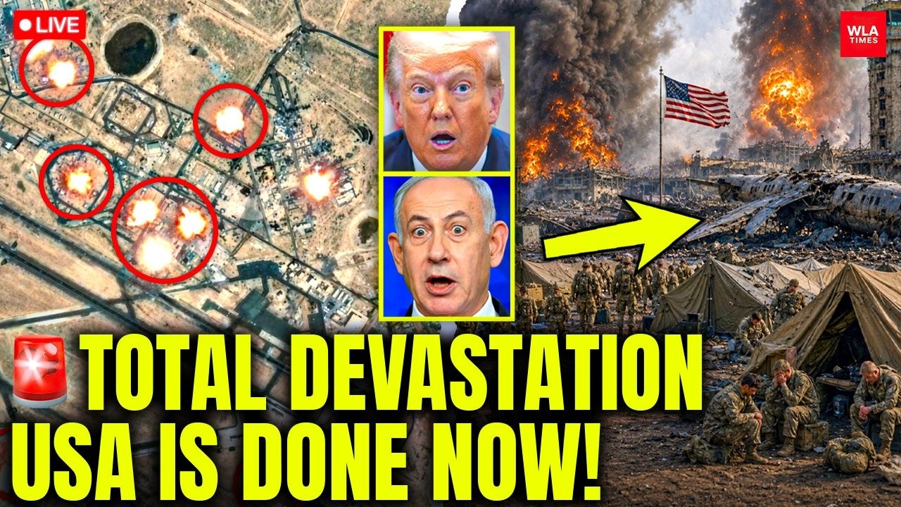 ON CAM: 8 US BASES &lsquo;WIPED OUT&rsquo;, Leaked Satellite After EXPLOSIVE Iran Attacks | BRUTAL PROOF