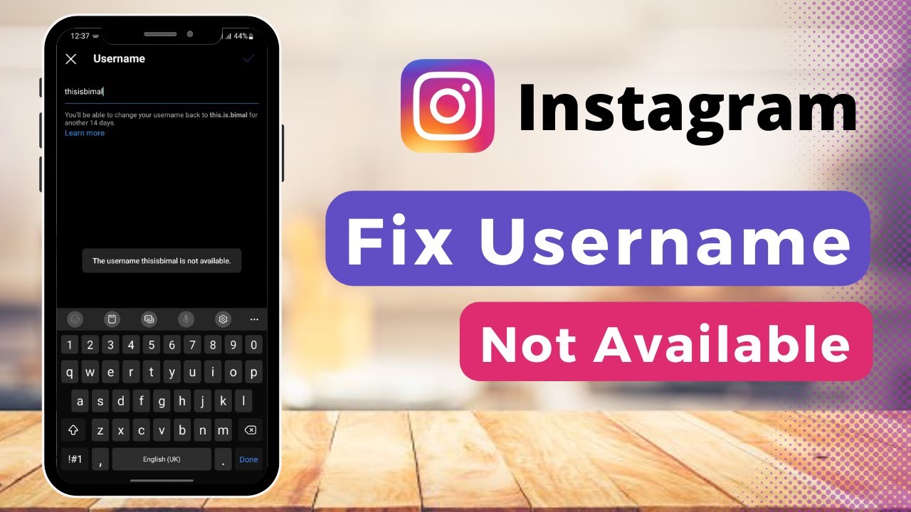 Fix Instagram Username Not Available !!