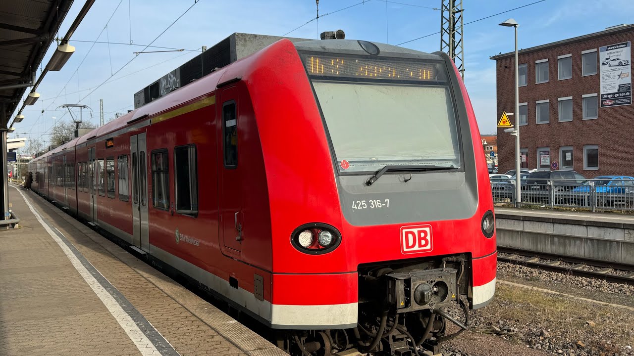 Zugverkehr in Homburg(Saar)Hbf + Bruchmühlbach-Miesau nur mit Br 425