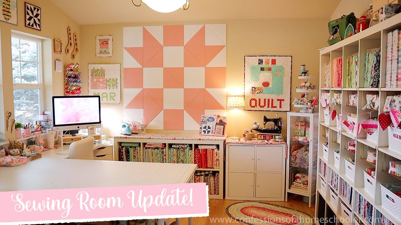 Sewing Room Makeover! (NEW Felt Right Design Wall!)