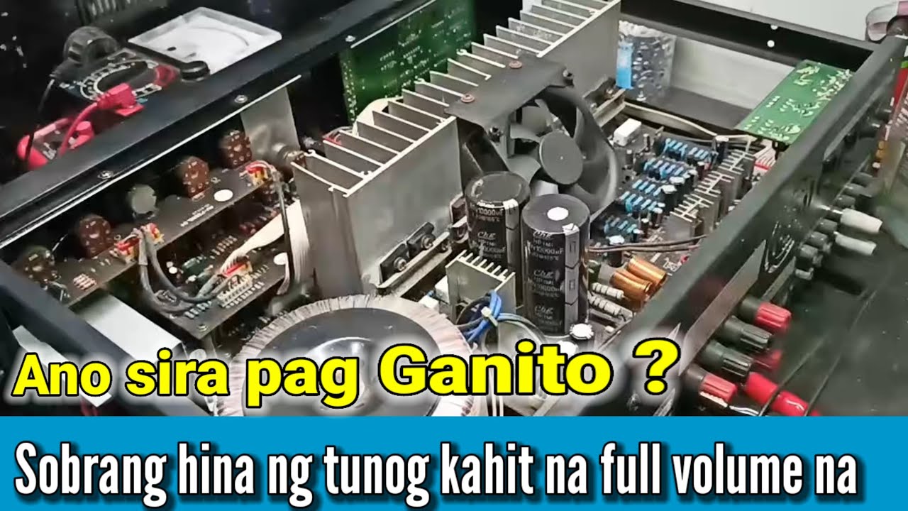 Sakura av-735 amplifier , sobrang hina ng tunog kahit naka sagad na ang volume, paano ayusin?
