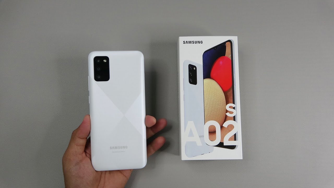 Samsung Galaxy A02s white color unboxing, camera, antutu, gaming test