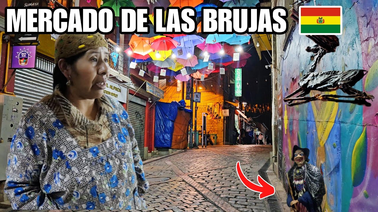 Ingresé al FAMOSO mercado de LAS BRUJAS | La Paz 🇧🇴