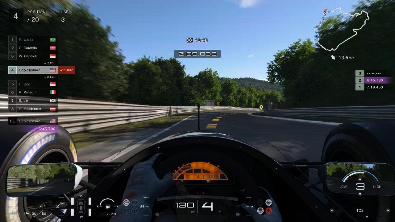 One straight hour of me racing.On the Nurburgring.