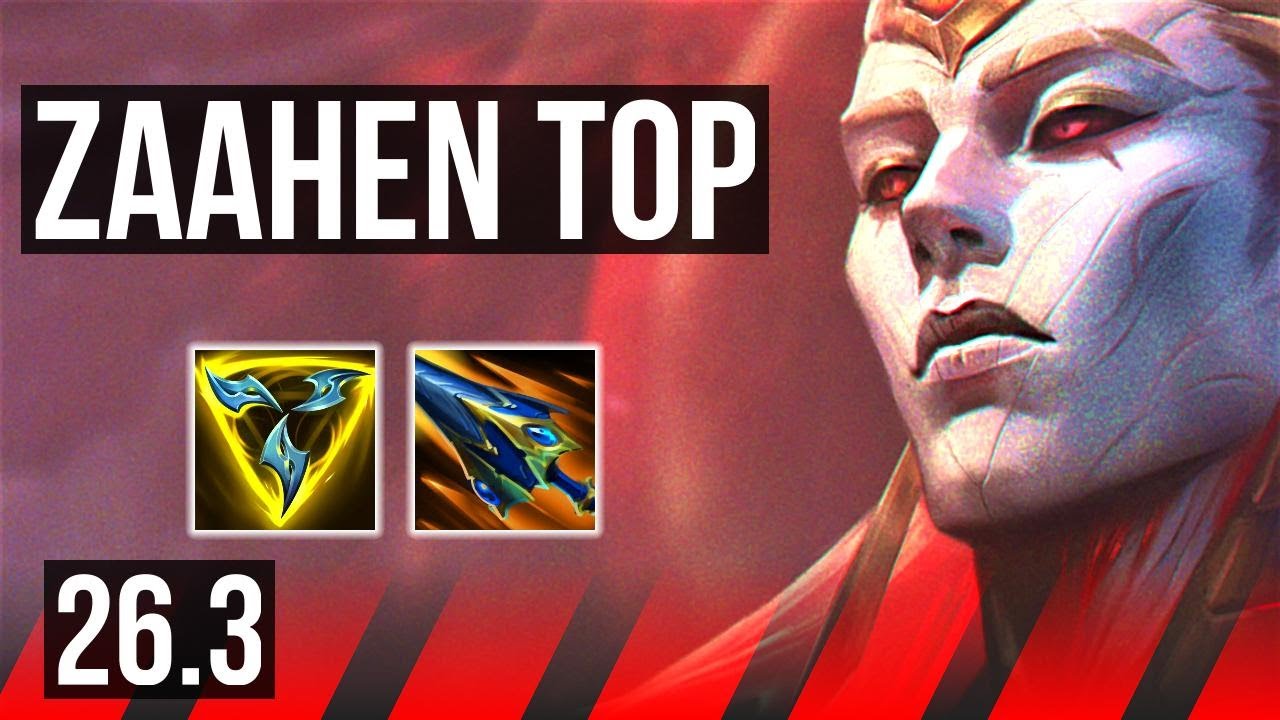 ZAAHEN vs DARIUS (TOP) | Good KDA: 8/1/3 | KR Diamond | 26.3