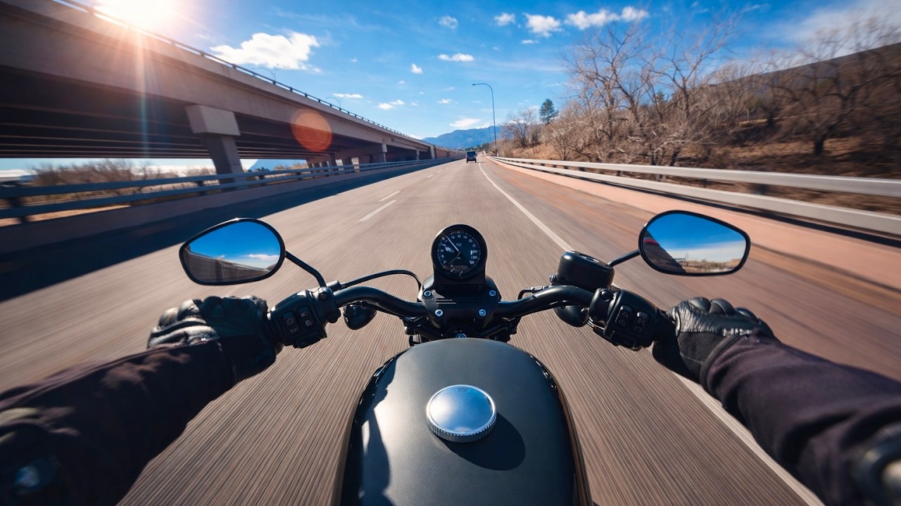 first time on a Harley Sportster...