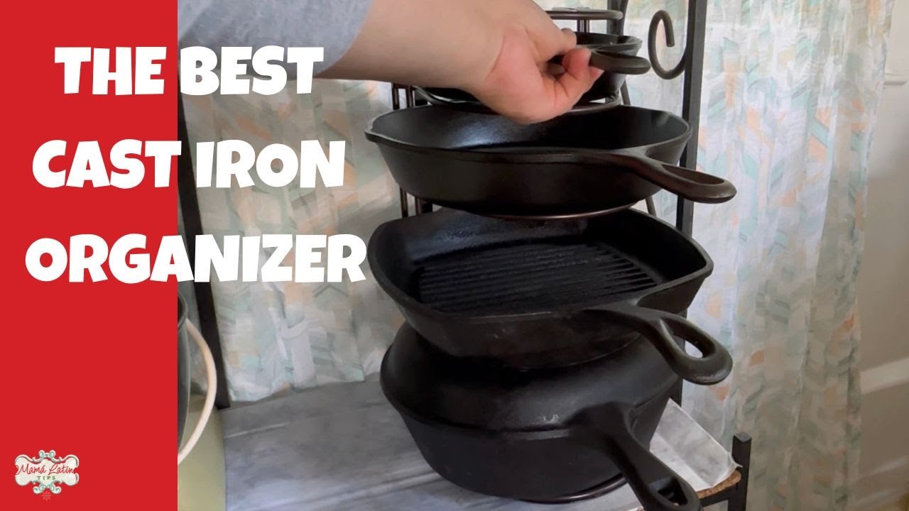Organizing and Storing Cast Iron Pots and Pans Easily