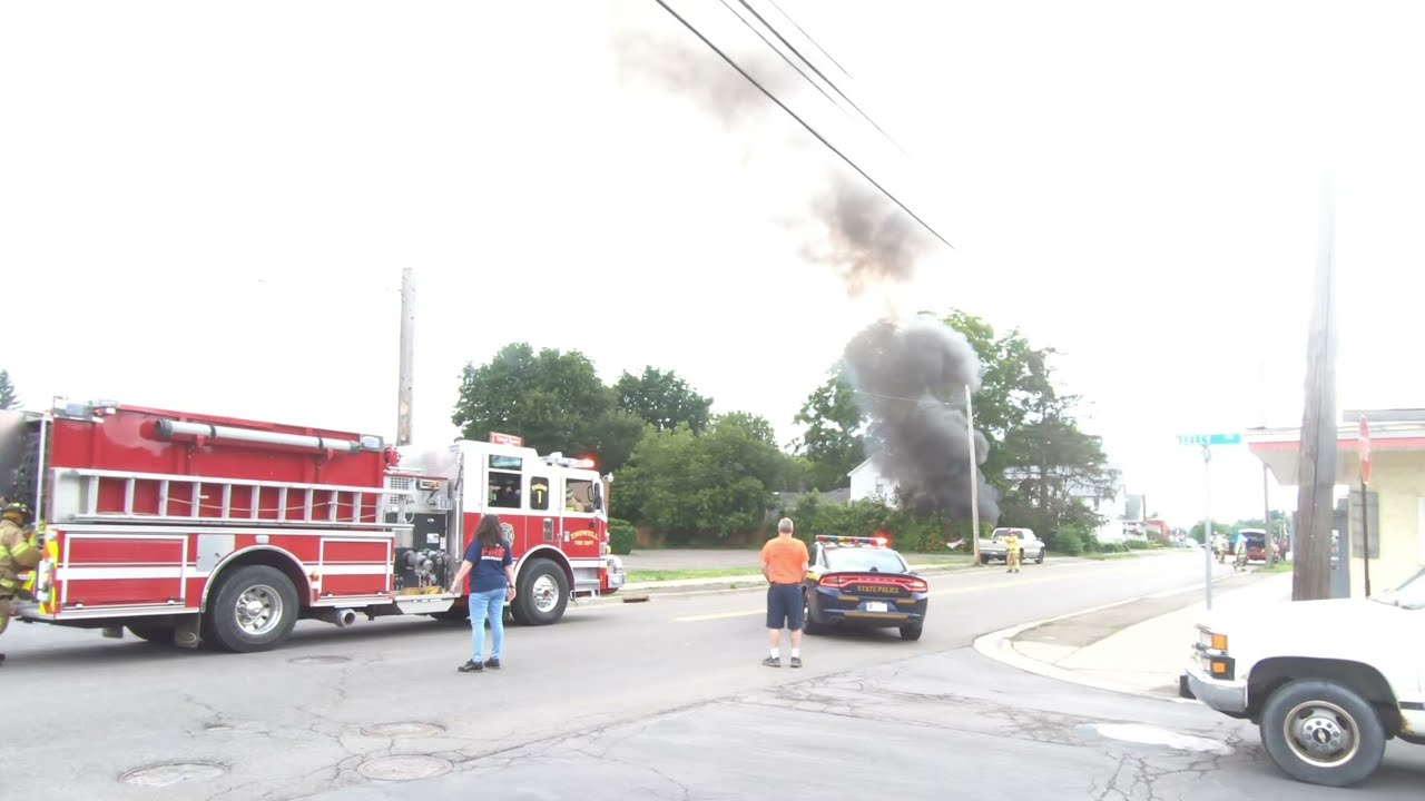 Vehicle and House Fire in Endwell, 06/15/2021