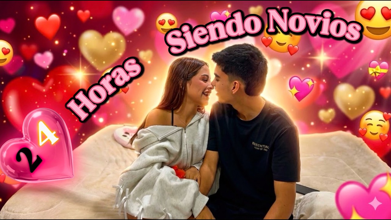 24 HORAS SIENDO NOVIOS❤️😍(nos besamos)|Familia Ceron