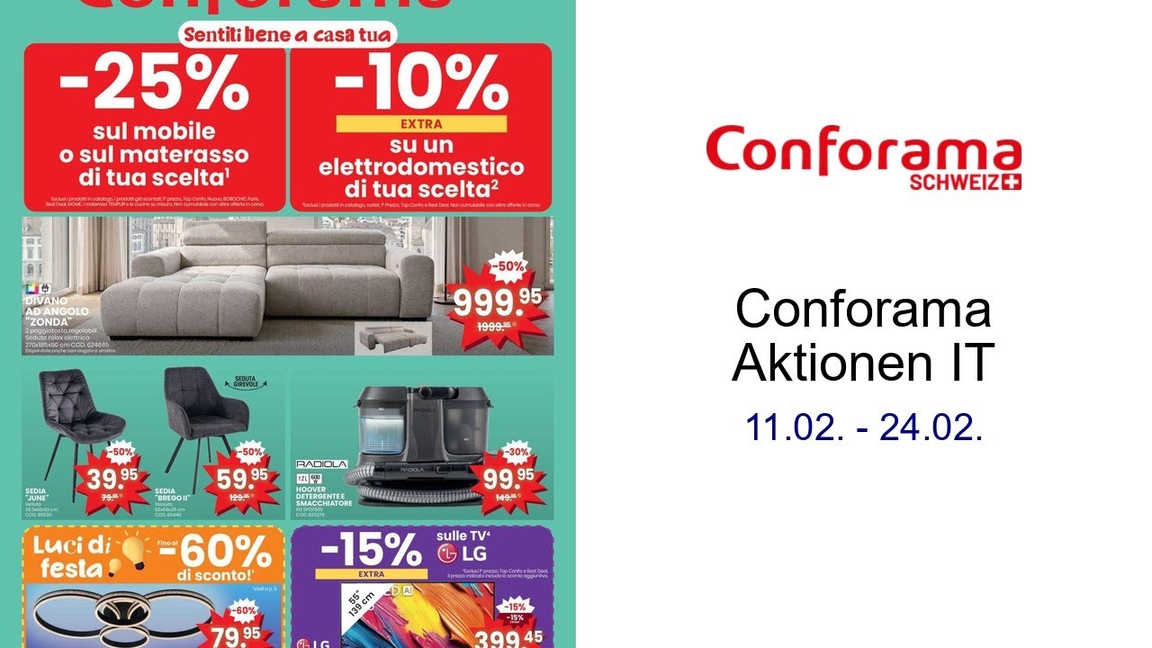 Conforama Aktionen IT 11.02. - 24.02.