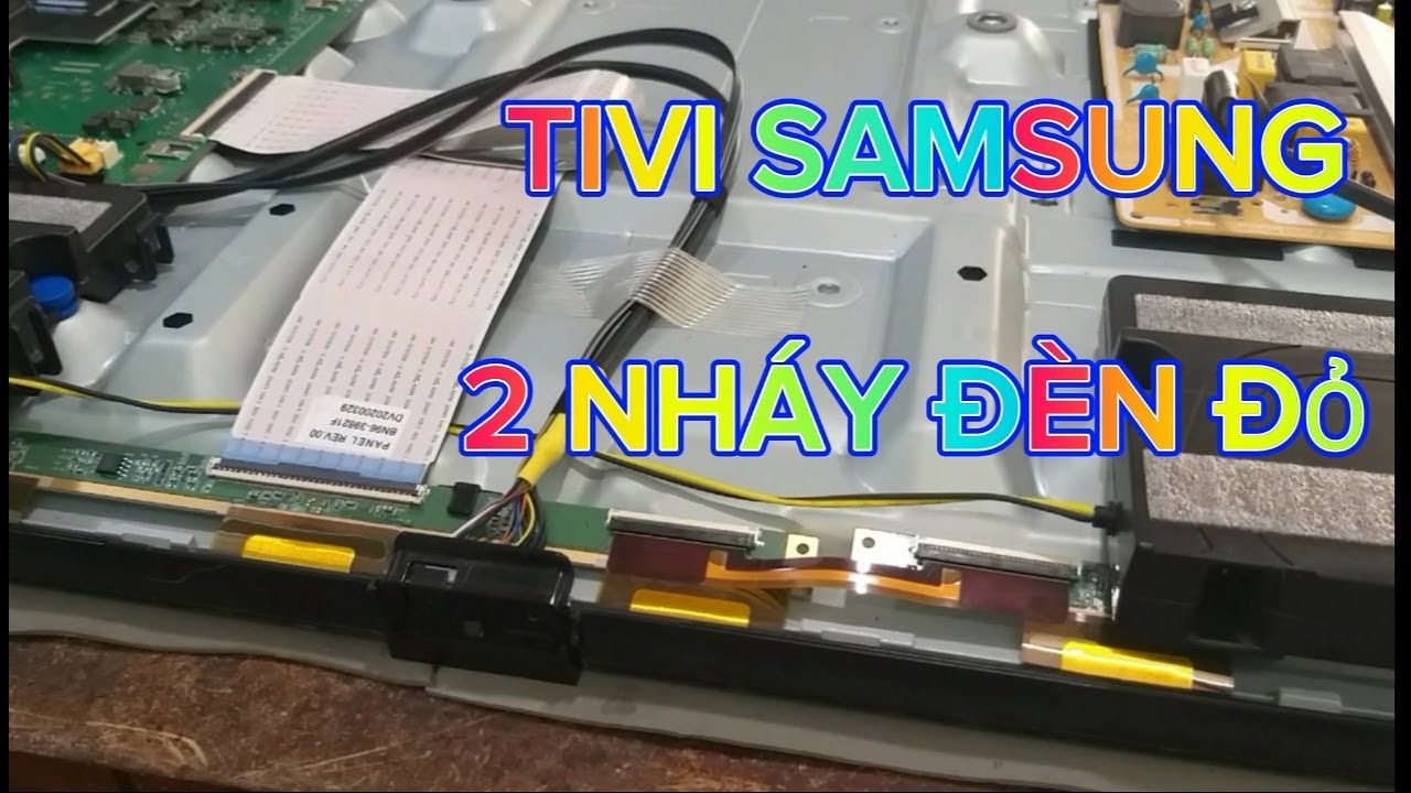 Sửa tivi samsung UA50TU8000K hai nháy đèn đỏ không lên hình