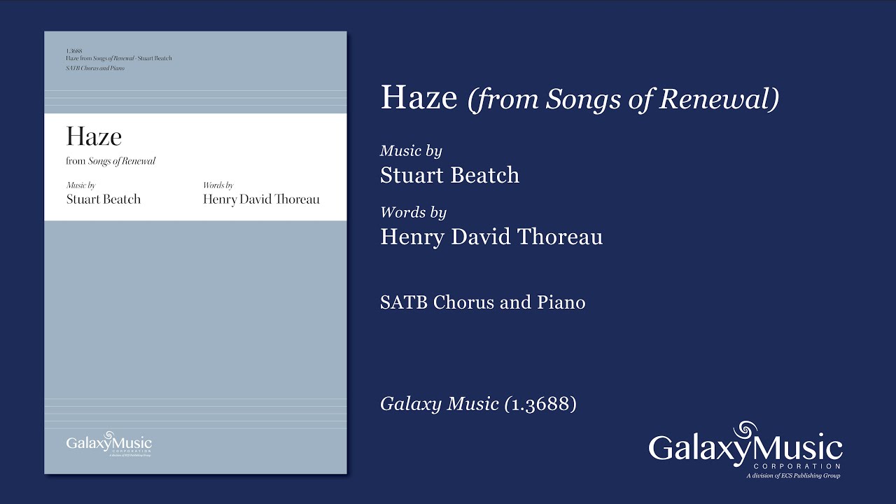 Haze (from Songs of Renewal) by Stuart Beatch - Scrolling Score