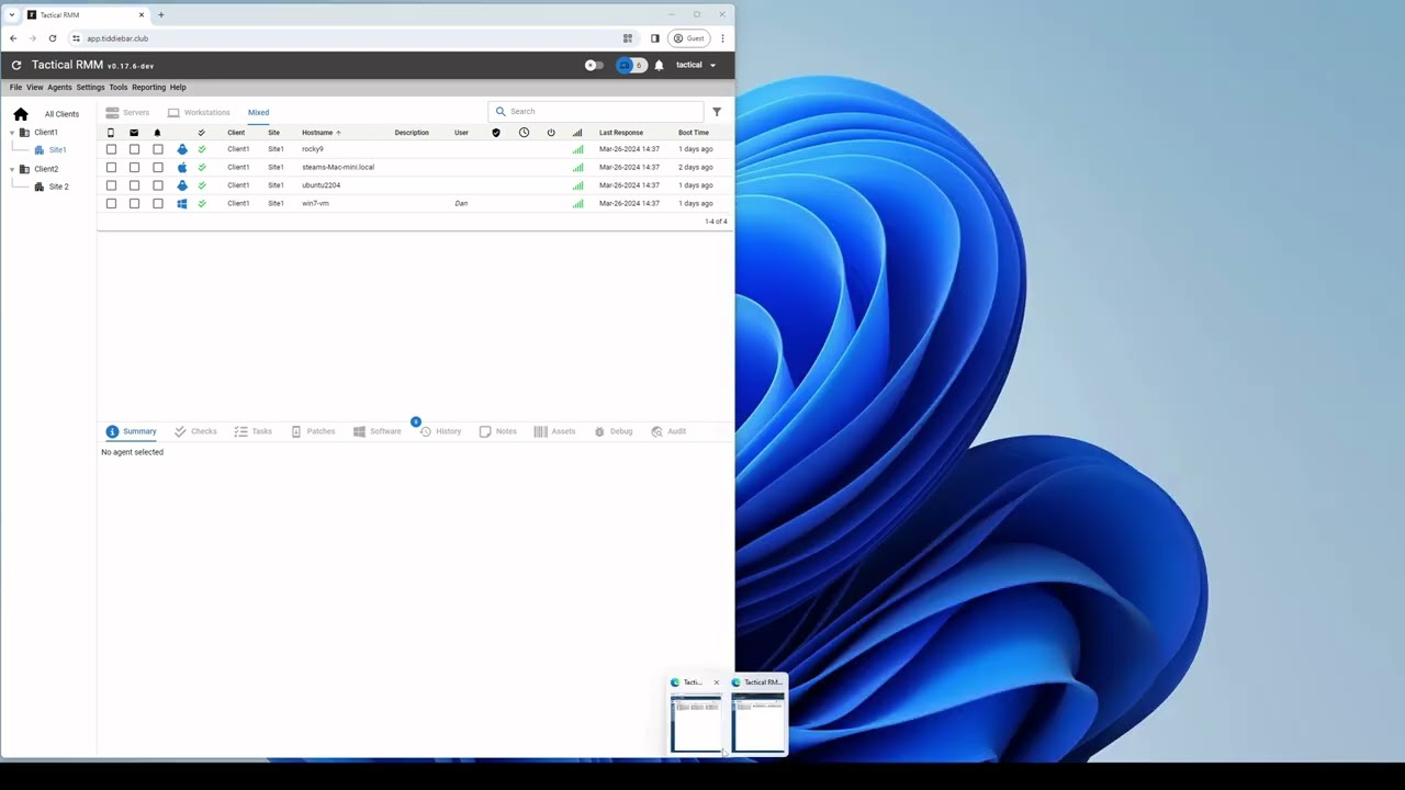 Tactical RMM Integration with MeshCentral