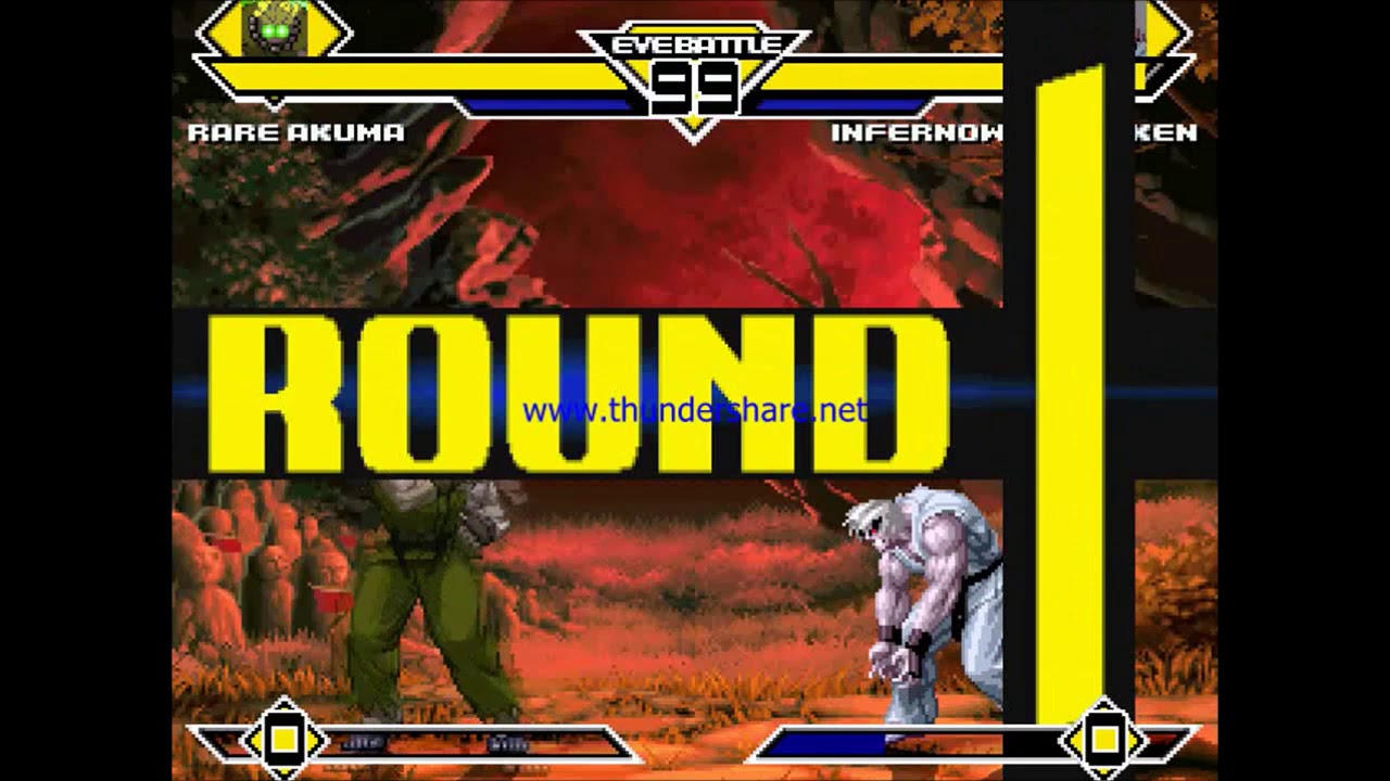[EVE MUGEN] Rare Akuma Vs Inferno Walker Ken