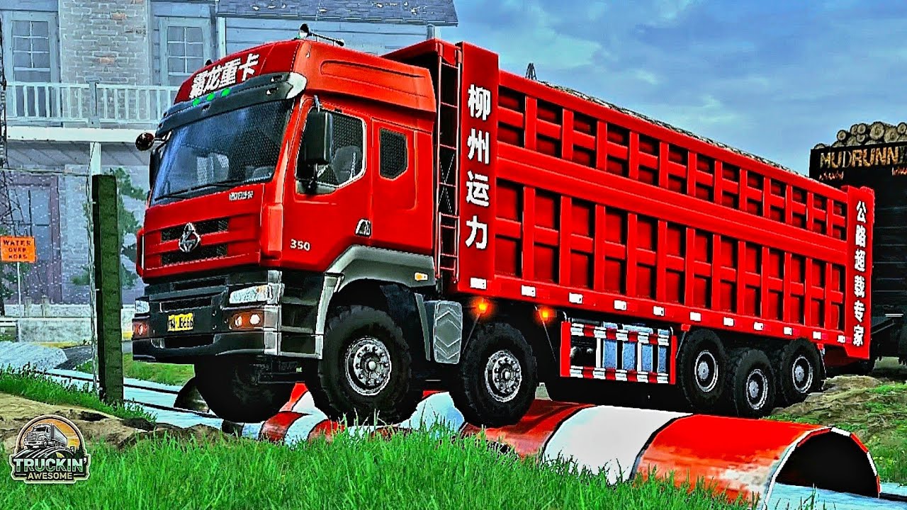 Big trucks crossing barriers | Part 5 | MudRunner 