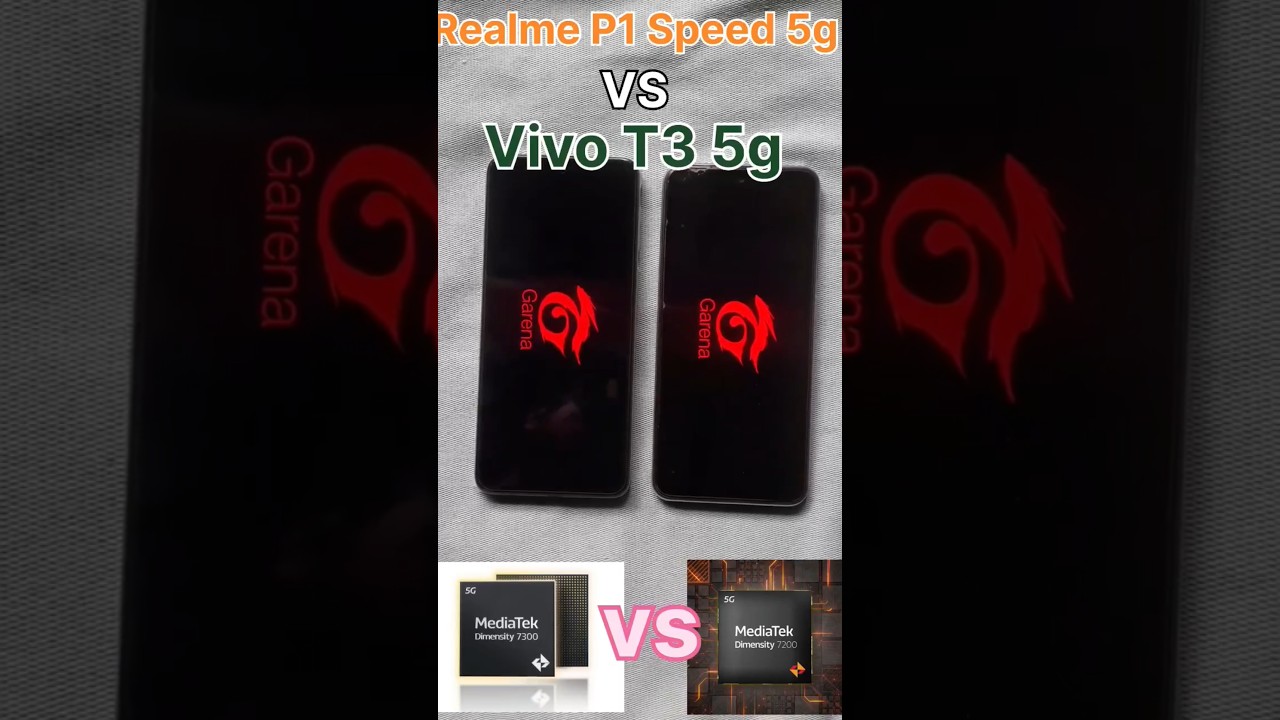 Realme P1 speed 5g vs Vivo T3 5g Dimensity 7300 vs snapdragon 6 gen 1 