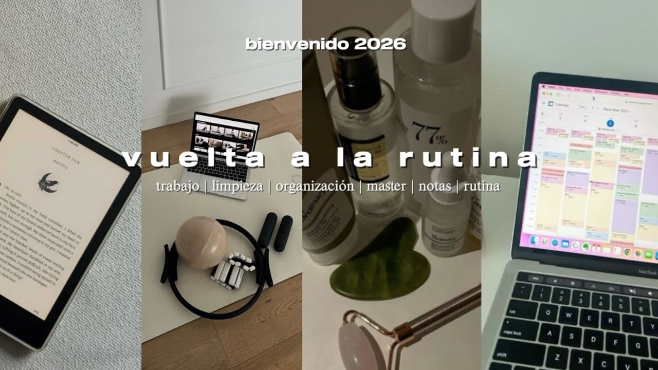 bienvenido 2026 ⭐️| vuelta a la rutina | entrevistas de trabajo, notas máster, libros, visionboard…