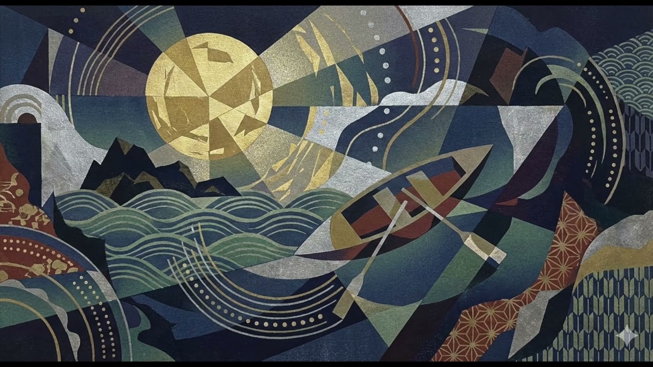 山田耕筰：月光に棹さして　Kósçak Yamada: Canotage au clair de lune