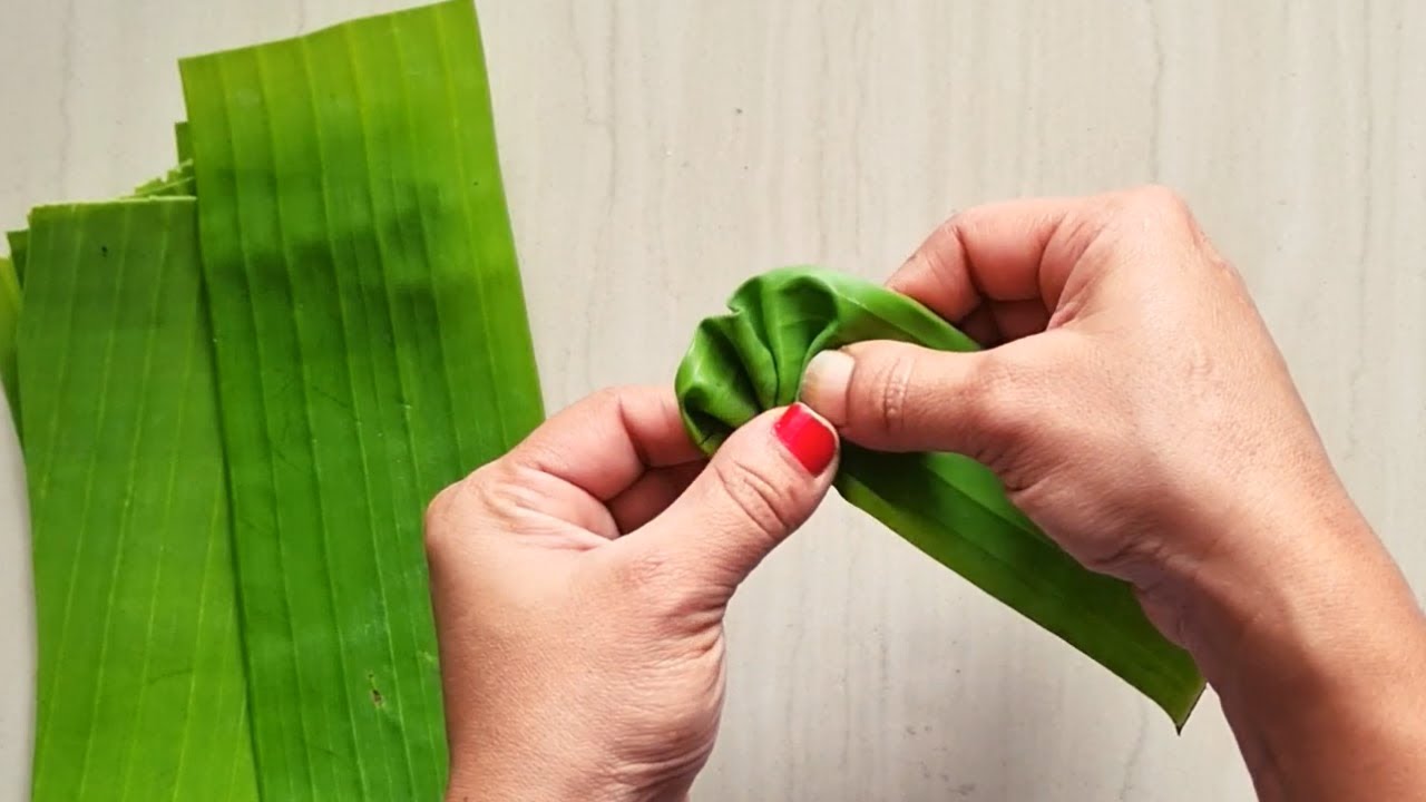 5 Minutes Banana Leaf Decoration | Banana leaf Decoration For Varamahalakshmi Festival