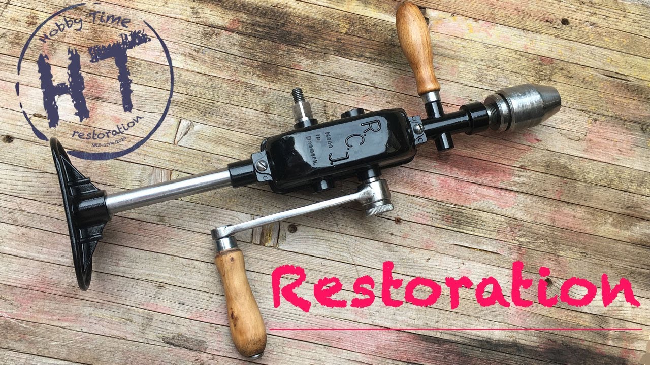 Danish Hand Drill Restoration R.C.J. Made in Denmark (RESTORE)