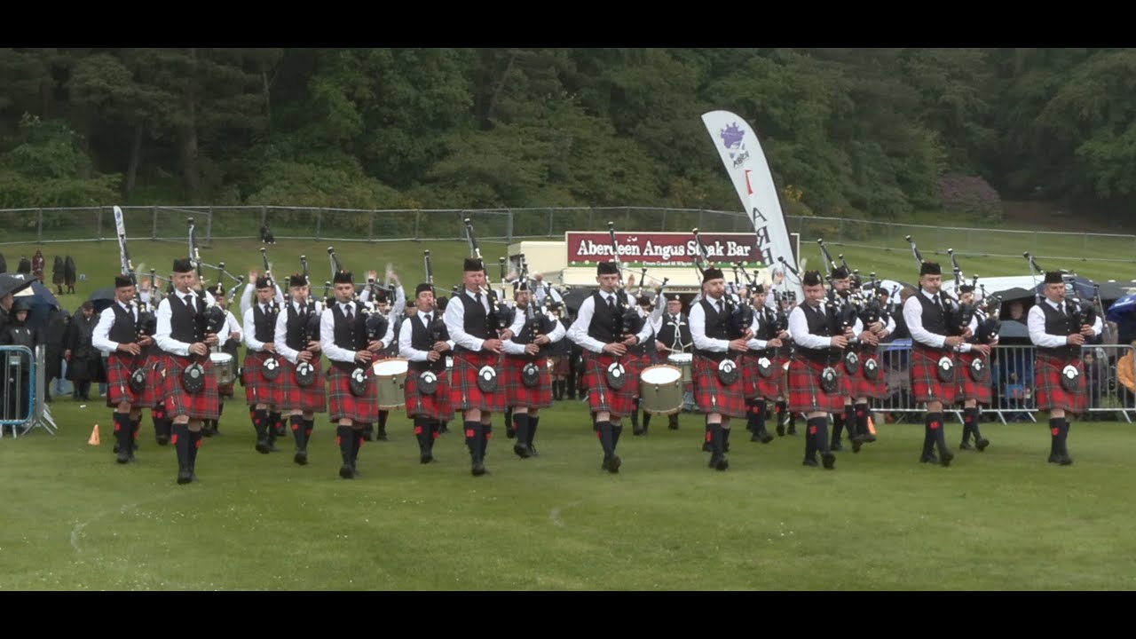 Field Marshal Montgomery Pipe Band at the Forres British Championships 2024