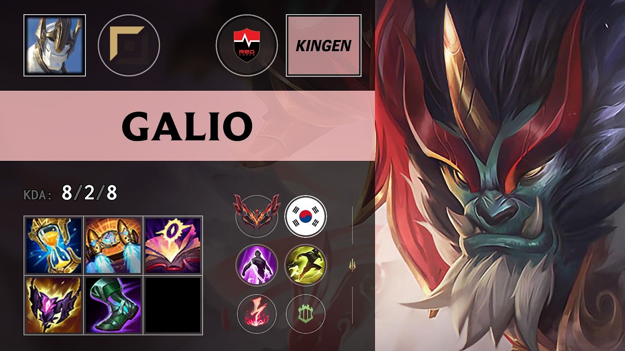 (NS Kingen) Galio Top vs K'Sante - KR Grandmaster Patch 26.13