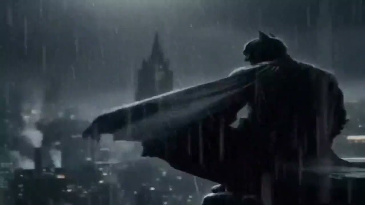 12 Hours Batman in Gotham Rain 🦇 Dark Knight Ambiance for Deep Sleep & Study