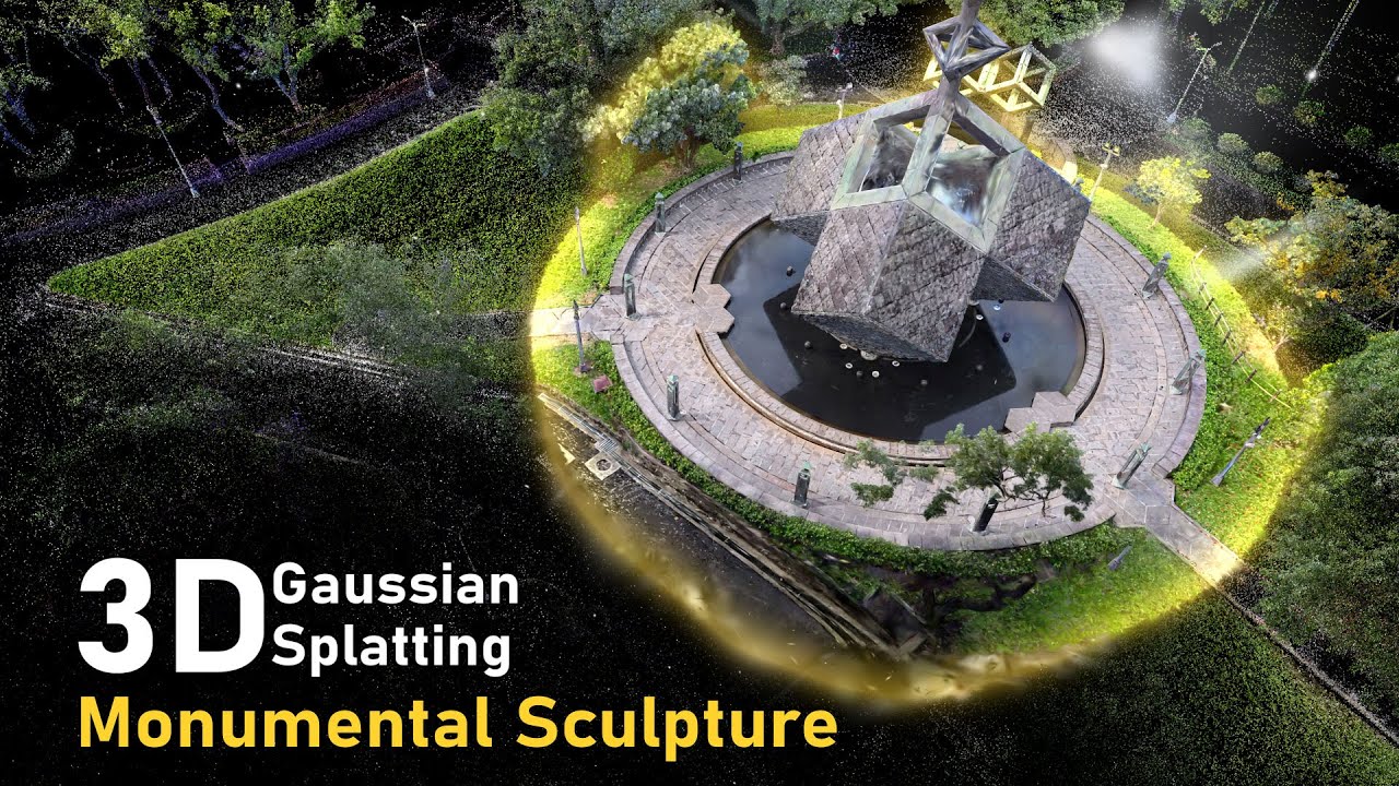 3D Gaussian Splatting | 台北二二八和平紀念碑 沉浸式重建 (水面反射與光影細節)