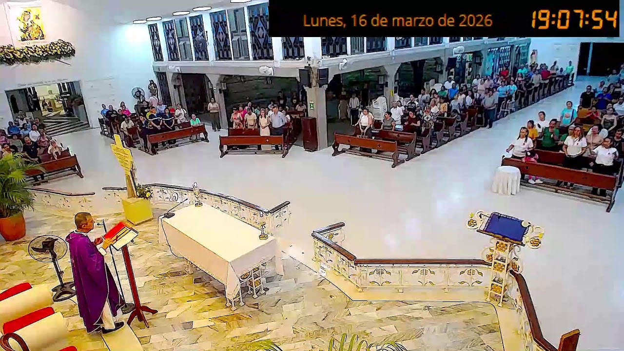 EUCARISTÍA    LUNES     16      DE MARZO    DE 2026    PM