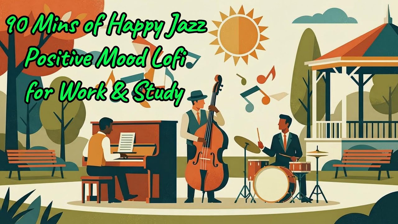 90 Mins of Morning Coffee Jazz ☀️ Happy Jazz ☕ Positive Mood Lofi for Work/Study , Lazy cafe break