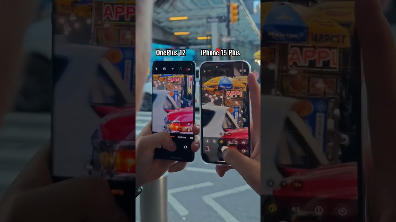 OnePlus 12 vs iPhone 15 camera #smartphone #oneplus #tech #android #iphone