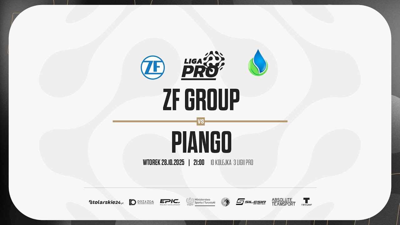 ZF GROUP - PIANGO | PRO LIGA, Sezon Jesień 2025 - 28.10.2025