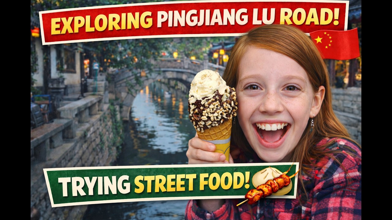 American Family Explores Pingjiang Road in Suzhou 🇨🇳