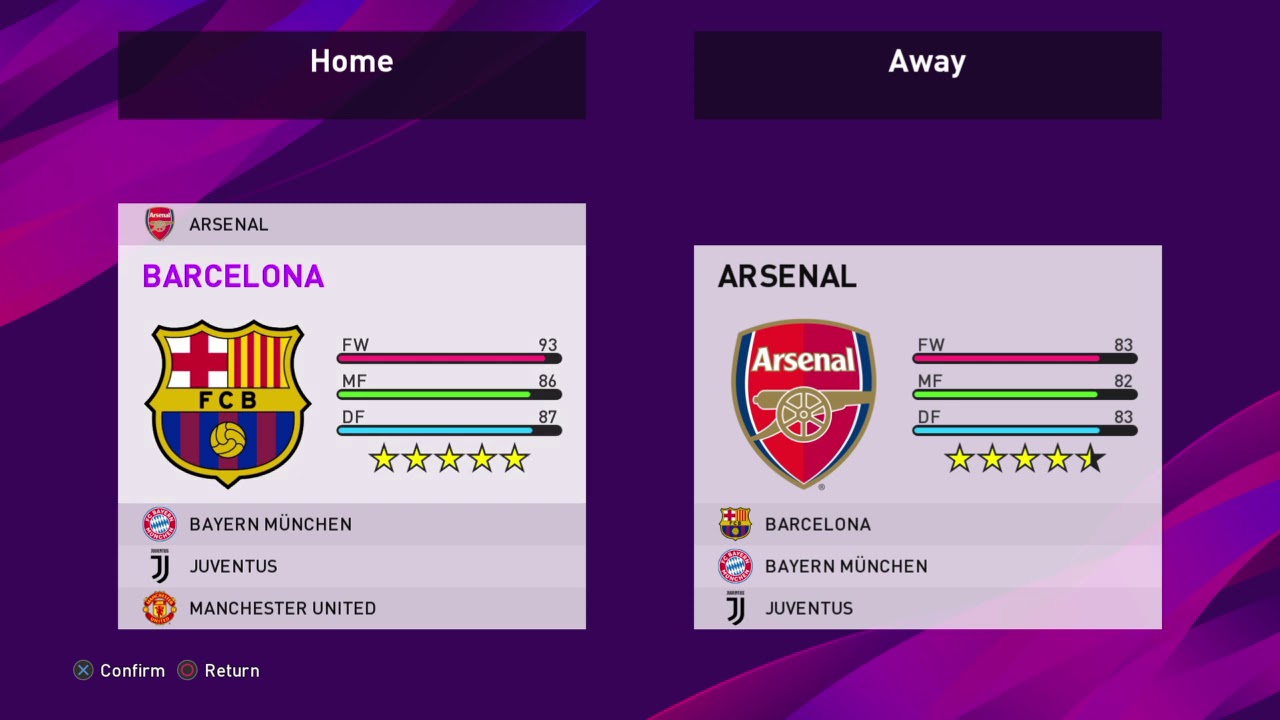 PRO EVOLUTION SOCCER 2020 DEMO - The teams (PES 2020)