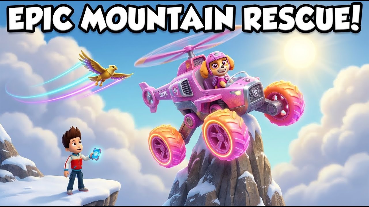 PAW Patrol: Rescue Wheels – The Mountain Peak Camera Grab! 🚁🏔️ | Skye’s Monster Copter Crawler Save